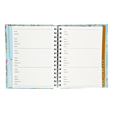 Blooms & Butterflies Large Address Book