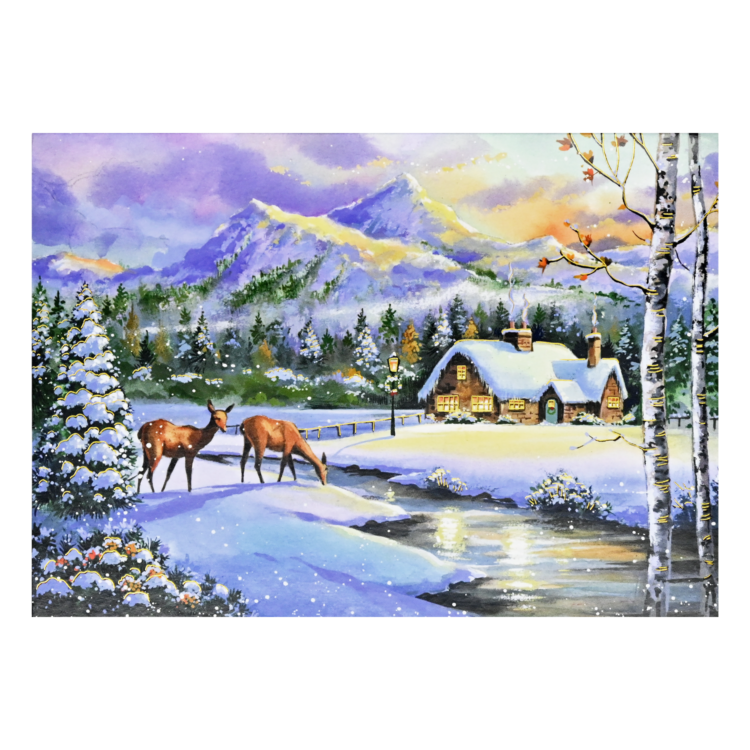 PTR Winter Sunset Deluxe Boxed Holiday Cards