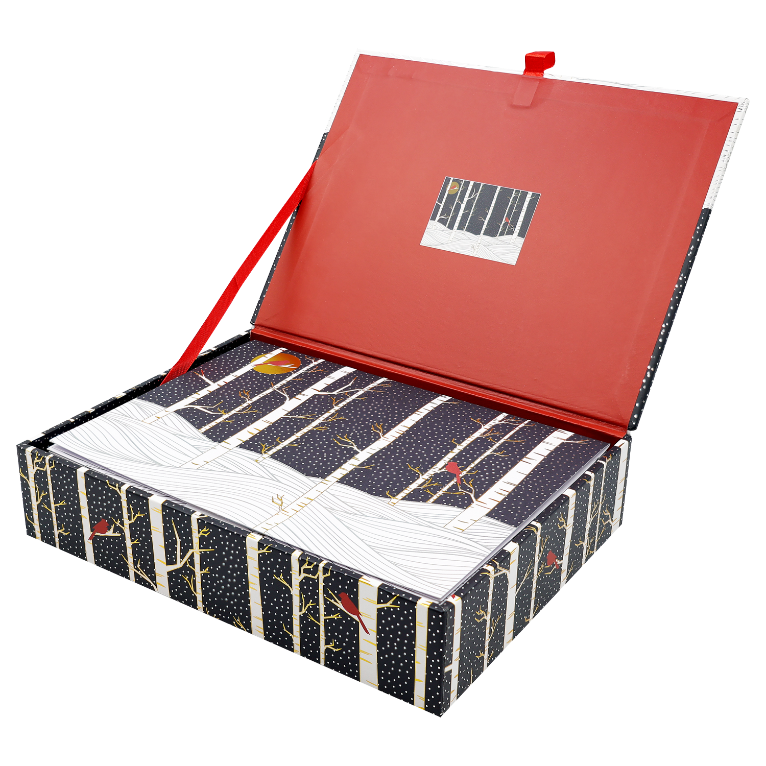 PTR Birch Trees in Winter Deluxe Boxed Holiday Cards