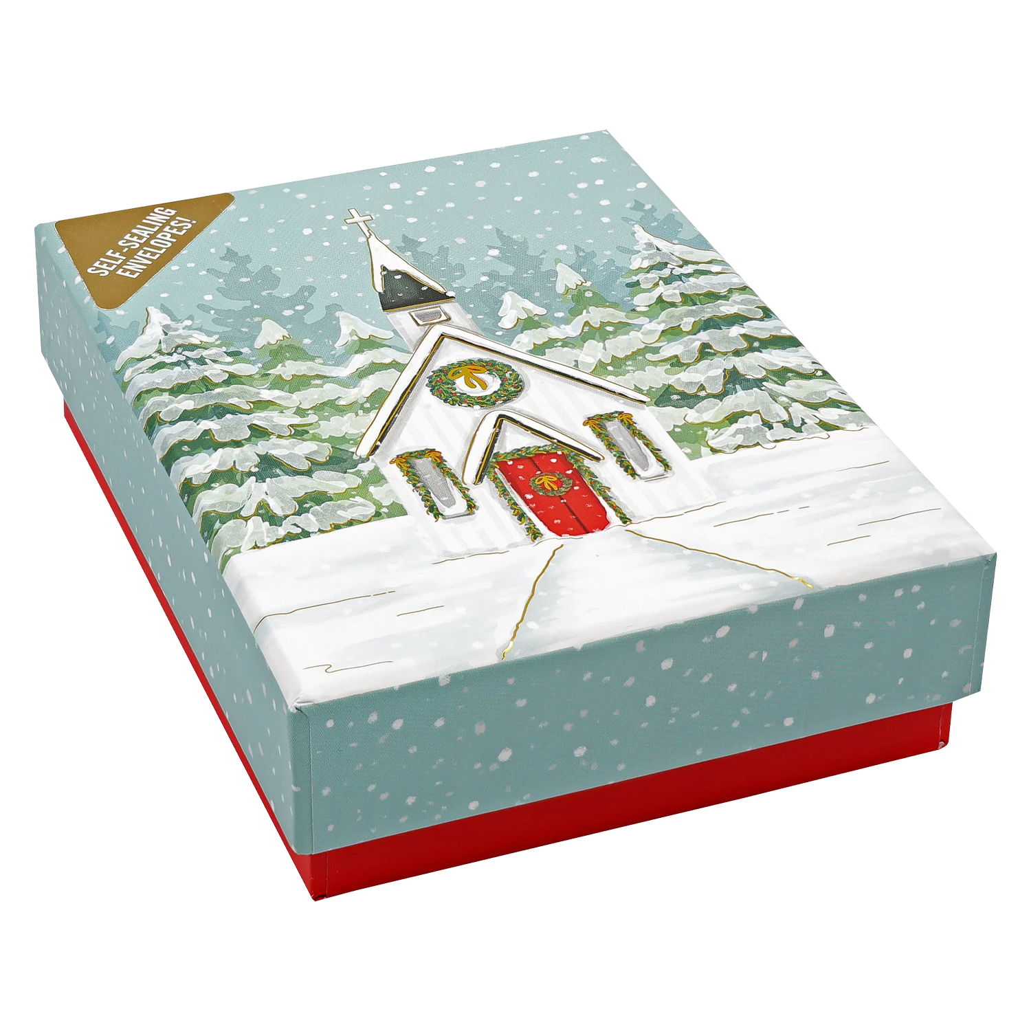 PTR Church in Snowfall Small Boxed Holiday Cards