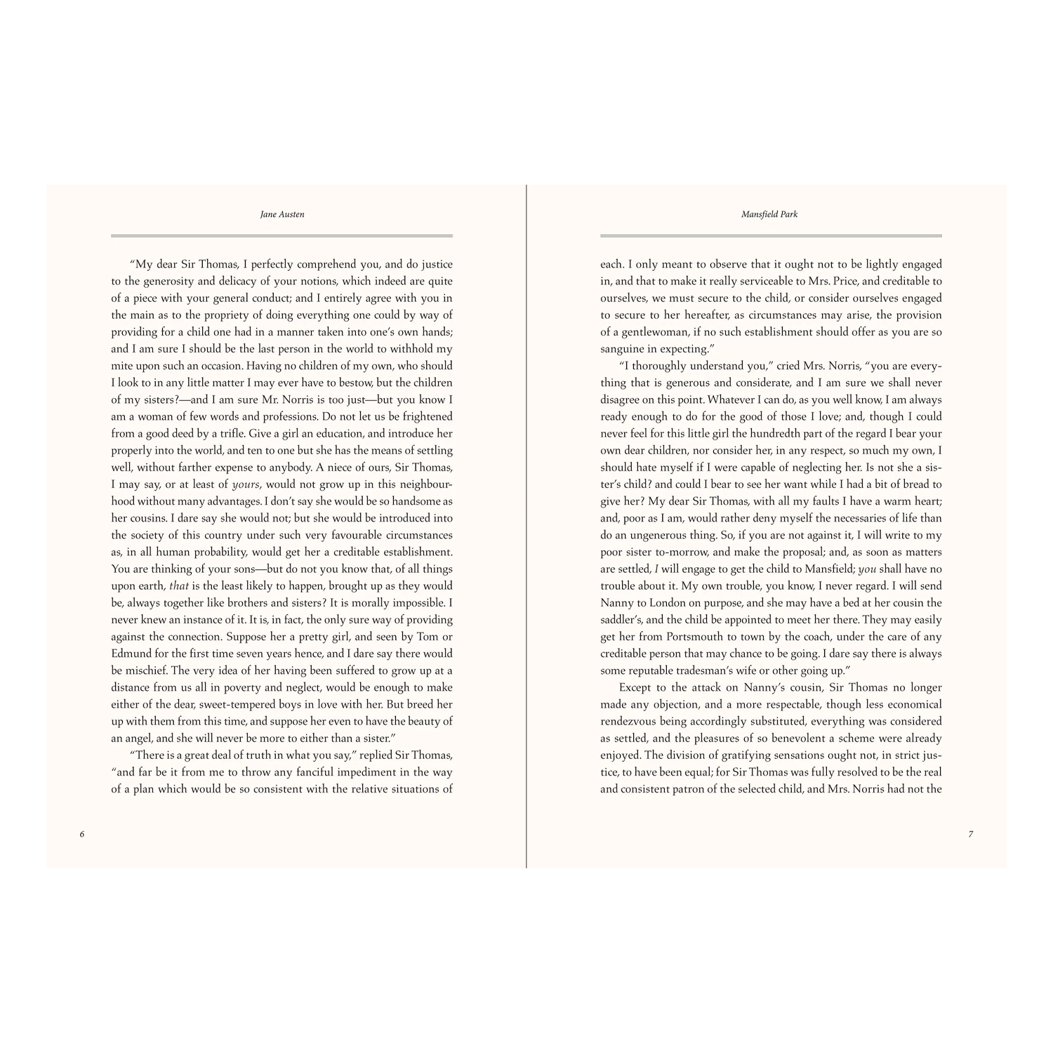 Mansfield Park Jane Austen Masterpiece Library Edition