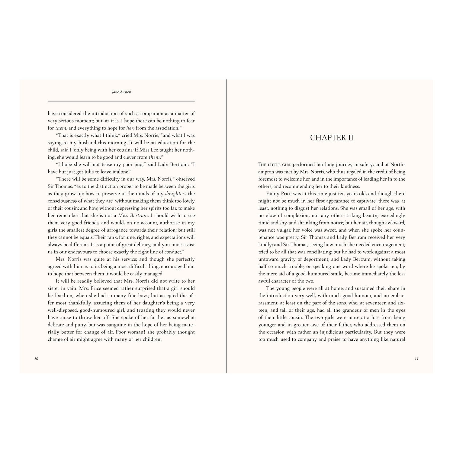 Mansfield Park Jane Austen Masterpiece Library Edition