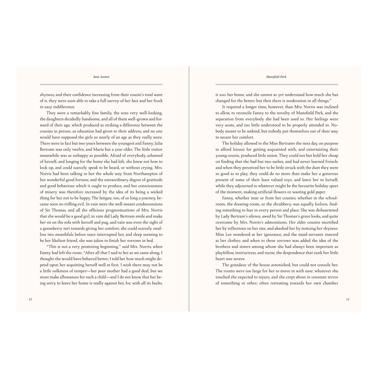 Mansfield Park Jane Austen Masterpiece Library Edition