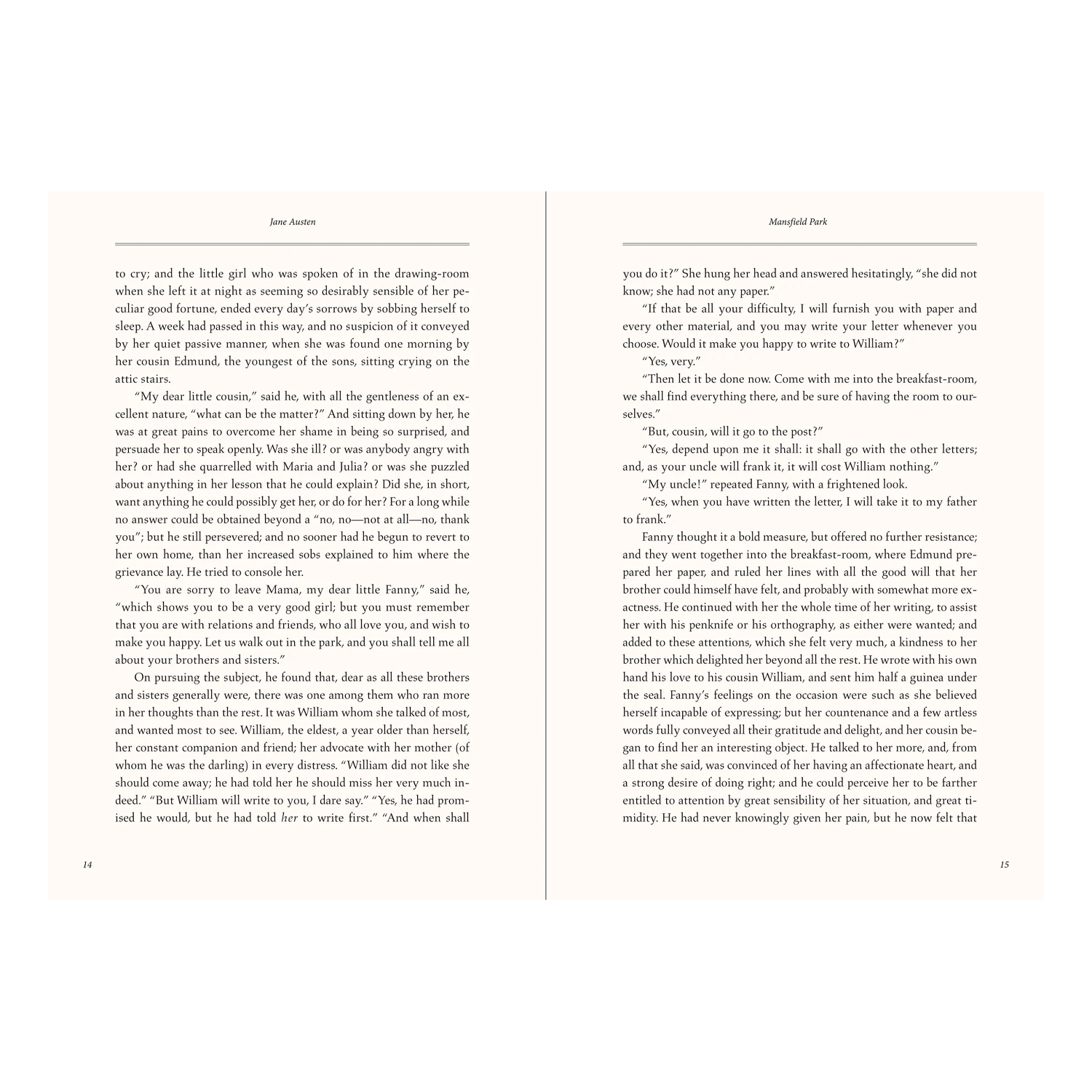 Mansfield Park Jane Austen Masterpiece Library Edition