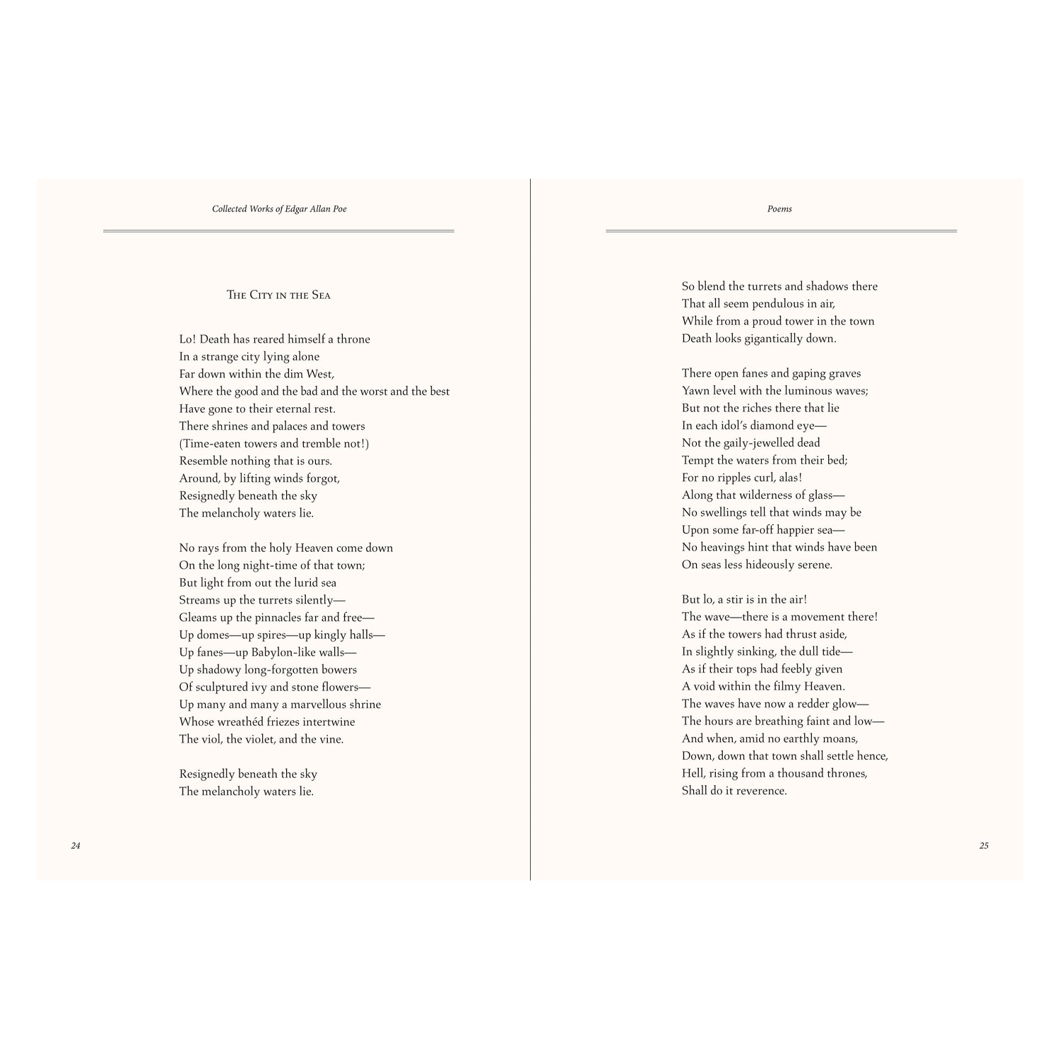 The Collected Works of Edgar Allan Poe Masterpiece Library Edition