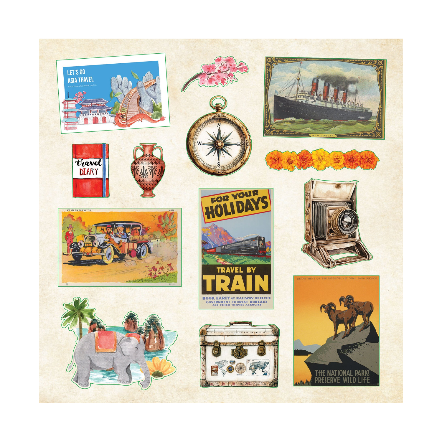 Travel Odyssey Sticker Book