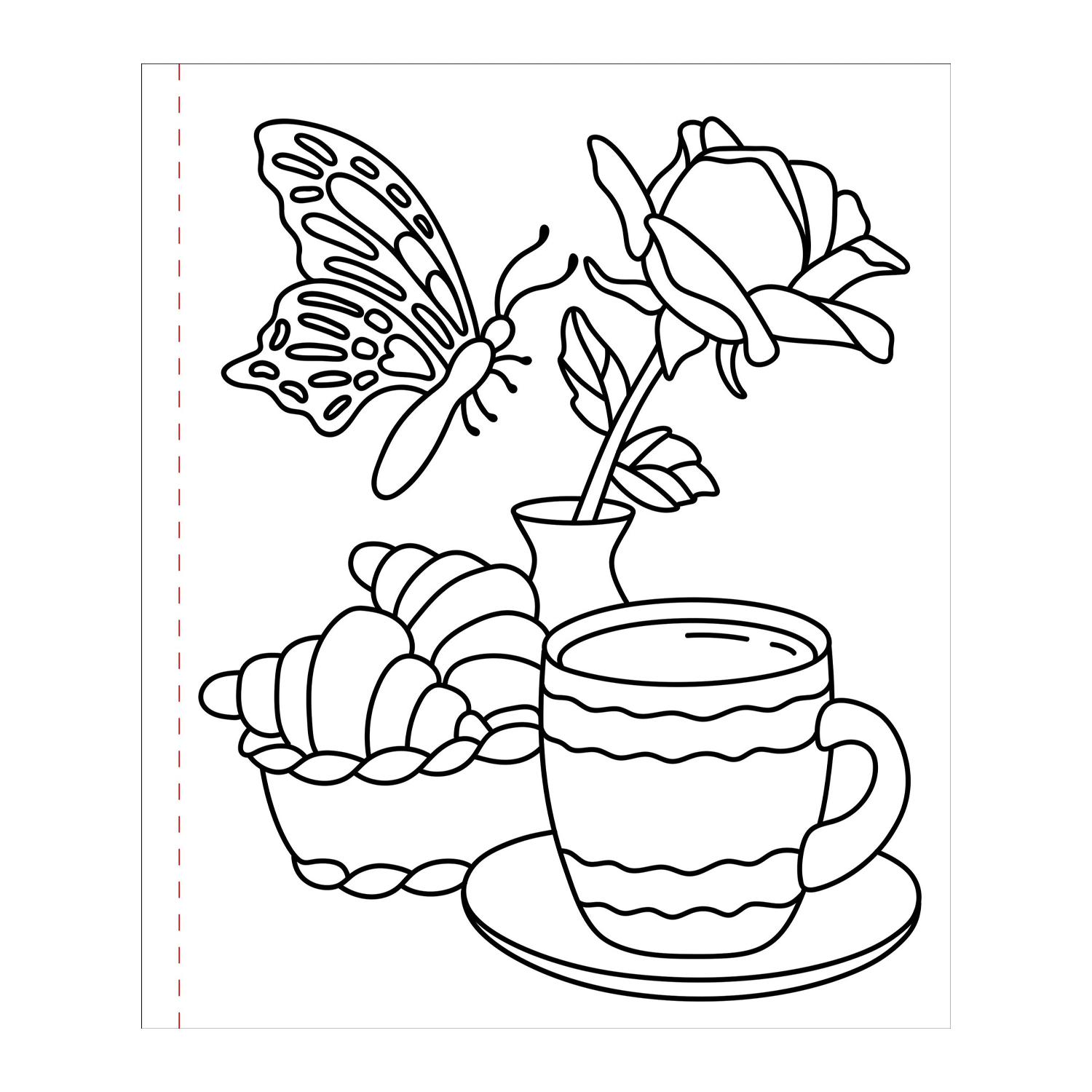 Large Print Coloring Book - Bold & Easy
