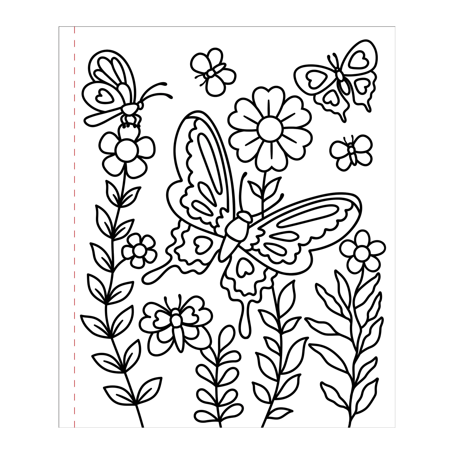 Large Print Coloring Book - Bold & Easy