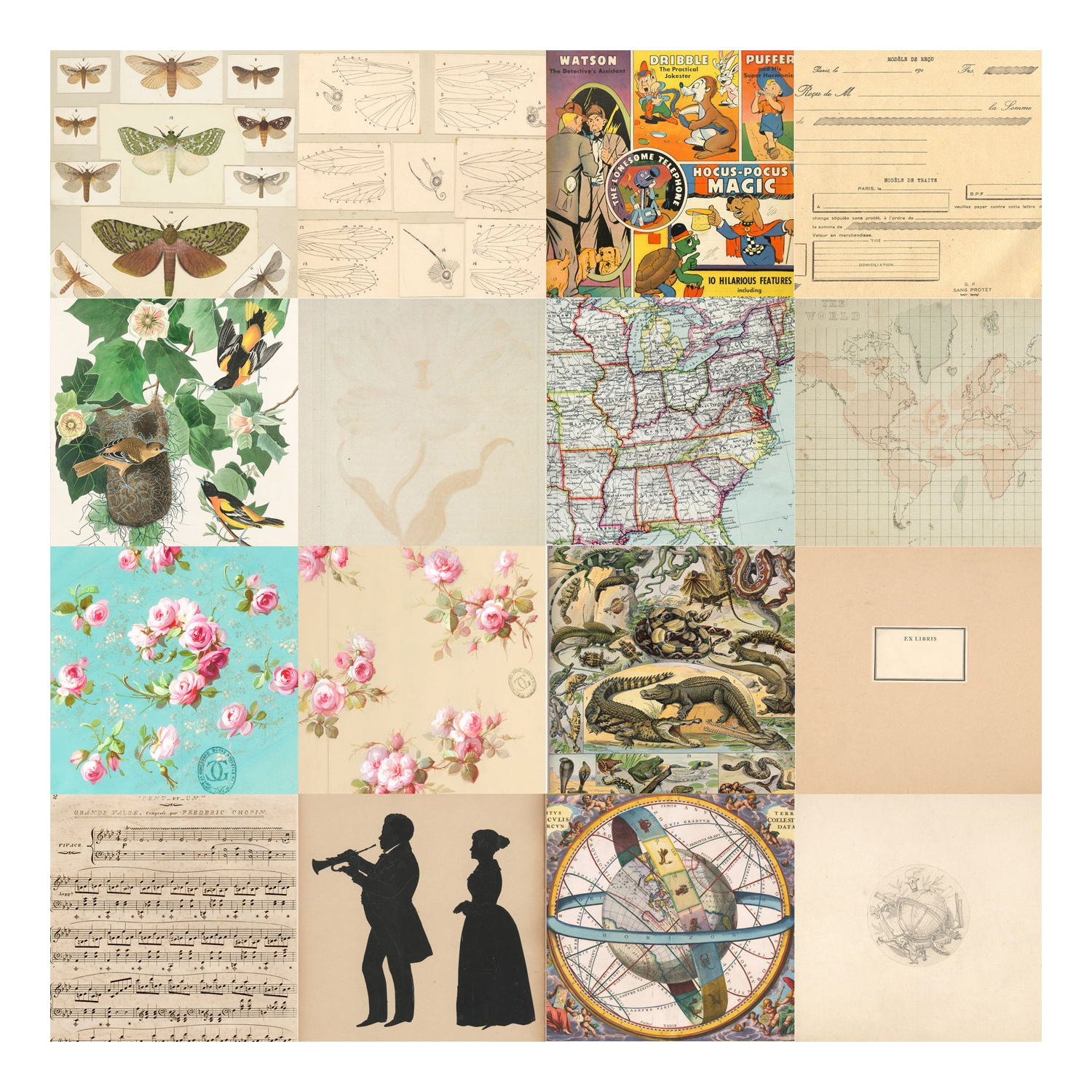 Patterned Paper Pack - Ephemera