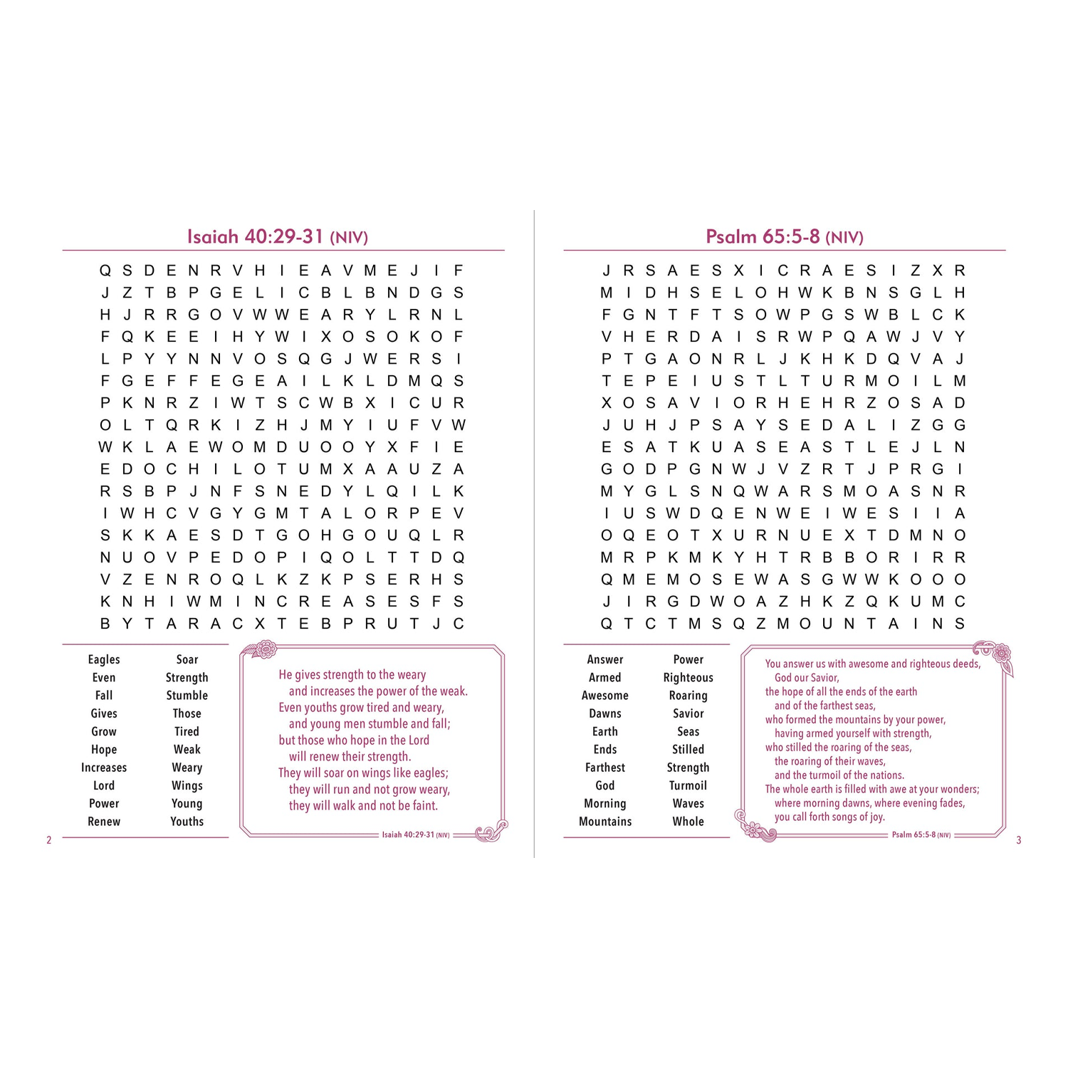 Bible Verse Large Print Word Search