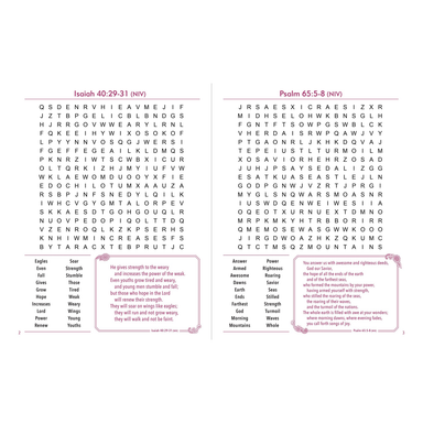 Bible Verse Large Print Word Search