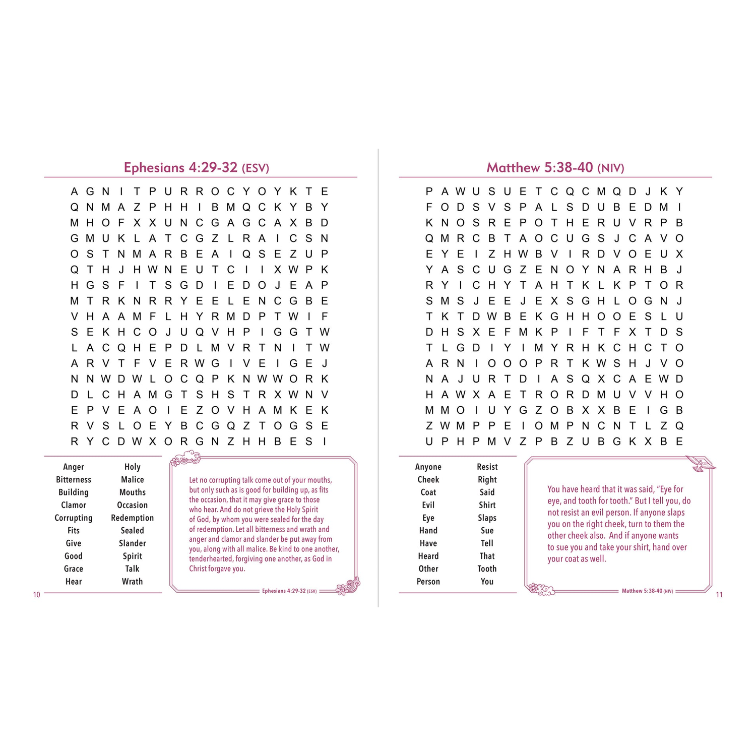 Bible Verse Large Print Word Search