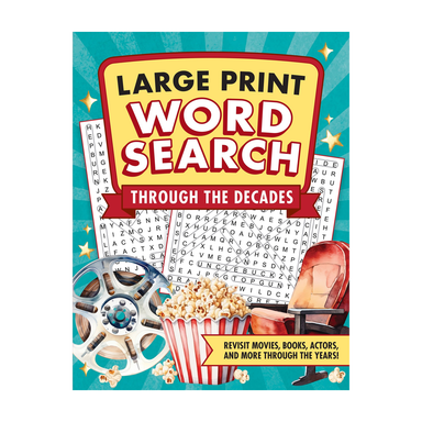 Through the Decades Large Print Word Search