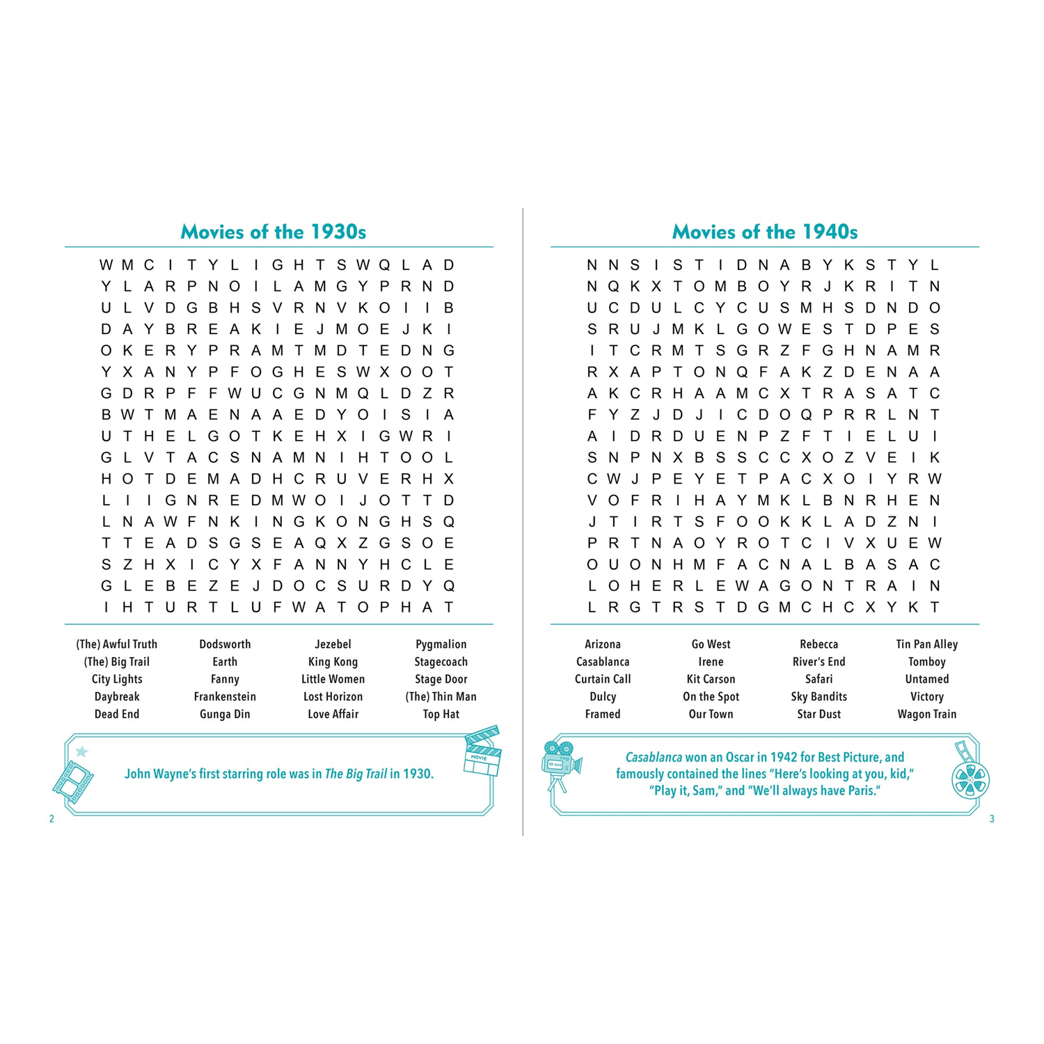Through the Decades Large Print Word Search