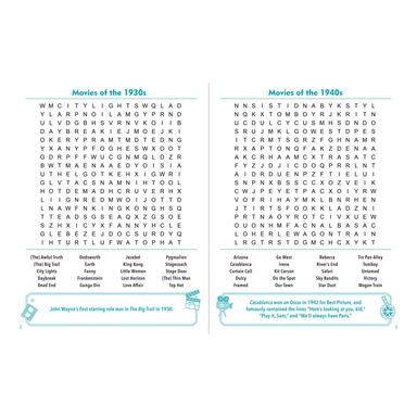 Through the Decades Large Print Word Search