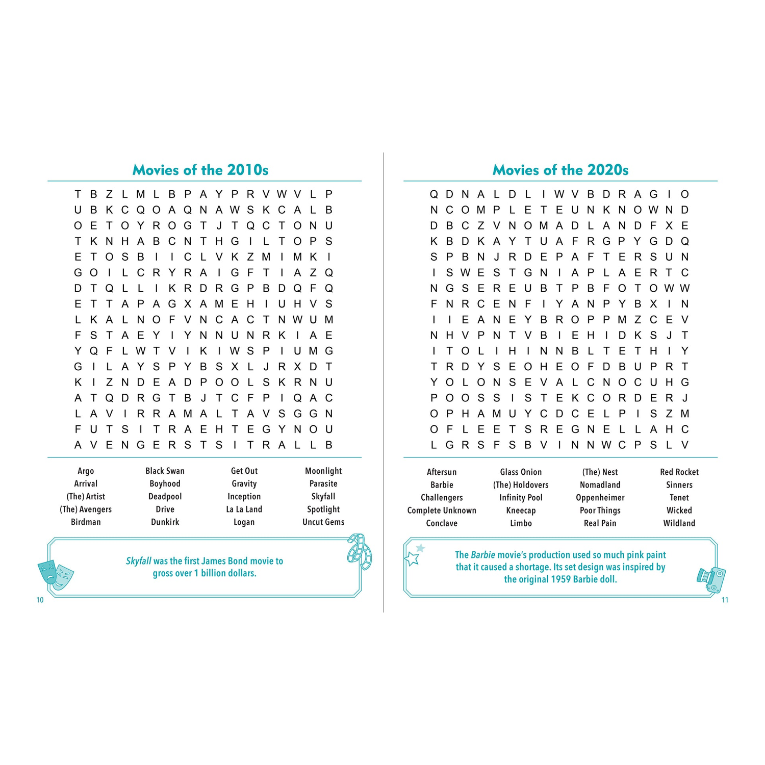 Through the Decades Large Print Word Search
