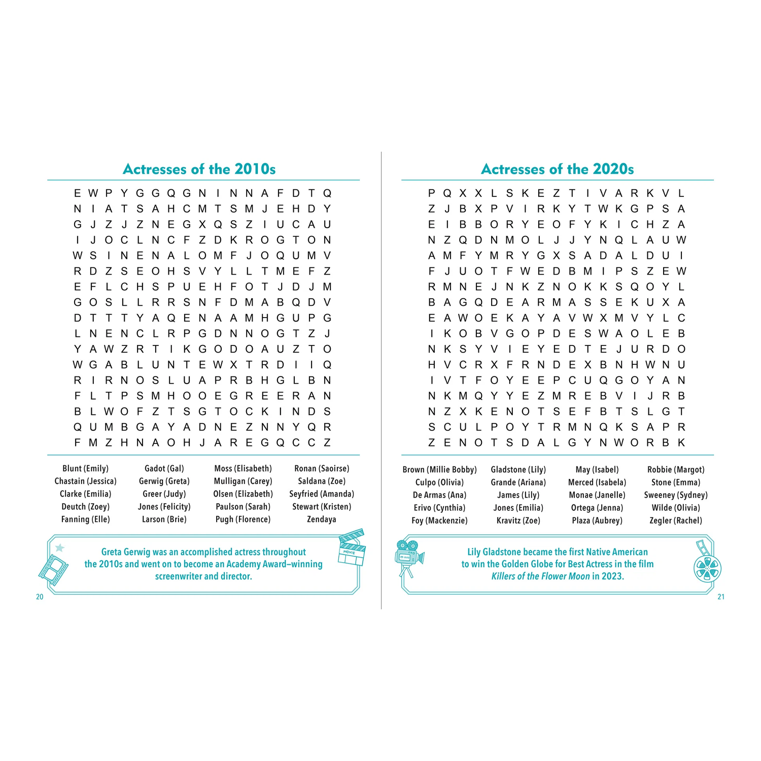 Through the Decades Large Print Word Search