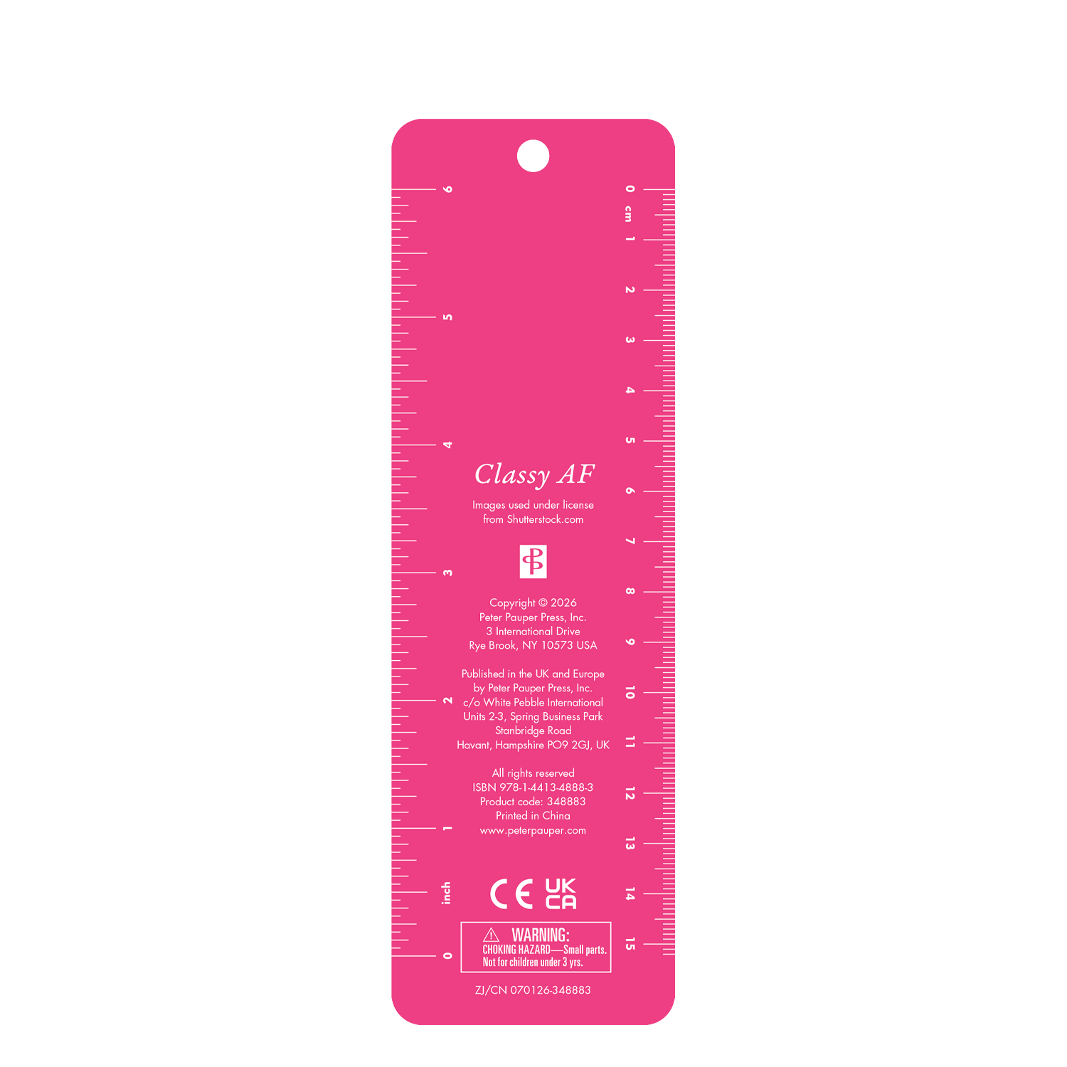 PTR 'Classy AF' Beaded Bookmark