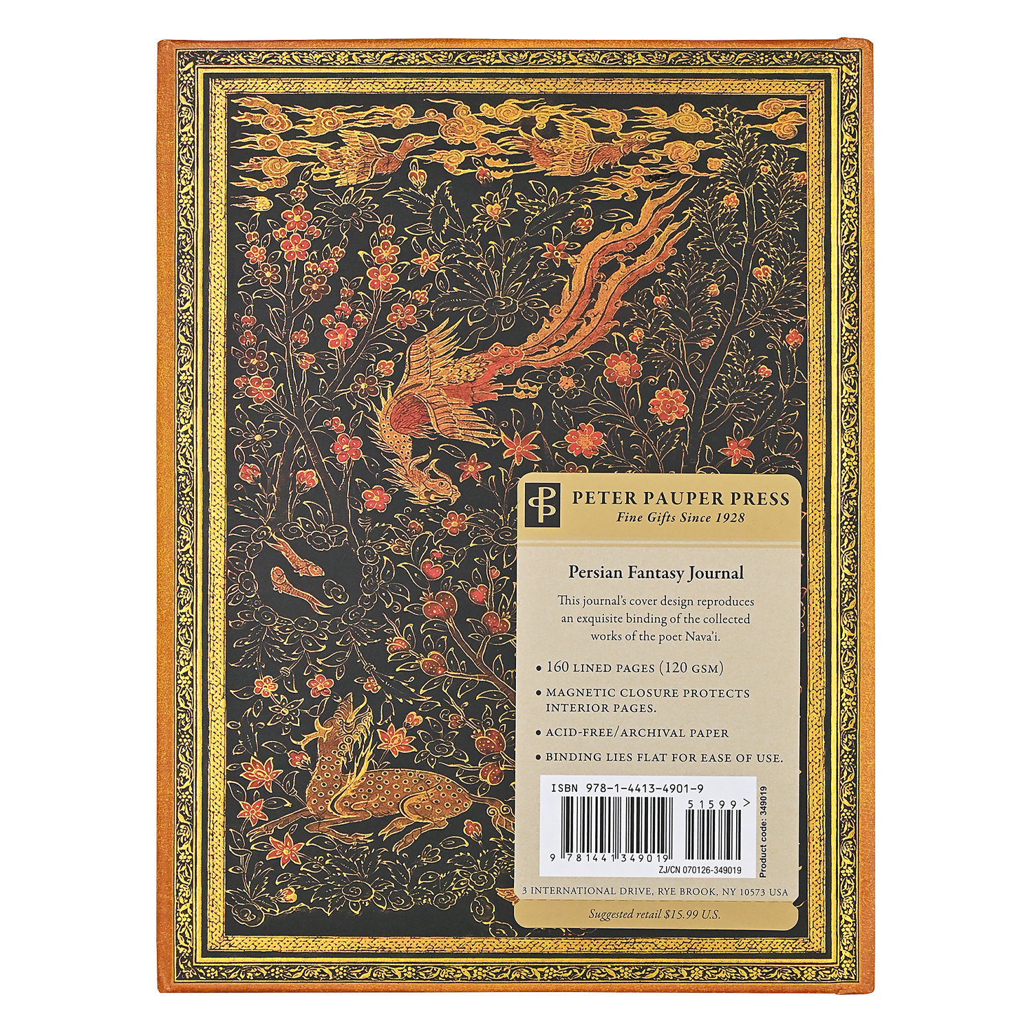 Persian Fantasy Fold Over Journal