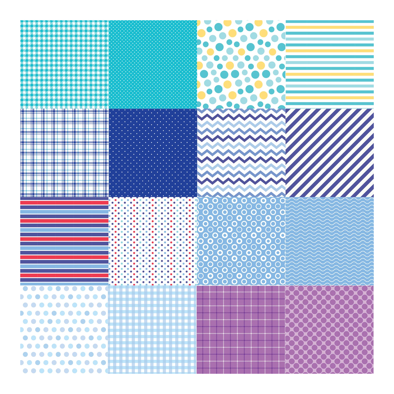 Patterned Paper Pack - Stripes, Dots, and Plaids