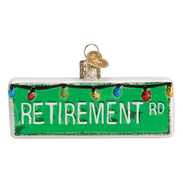 Old World Christmas Happy Retirement Ornament    