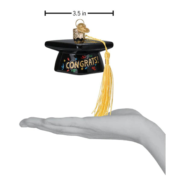 Old World Christmas Graduation Cap Ornament