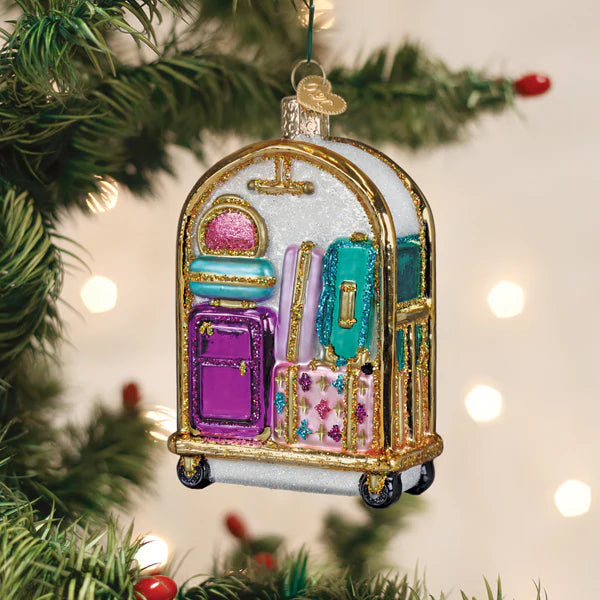 OWC Hotel Luggage Cart Ornament