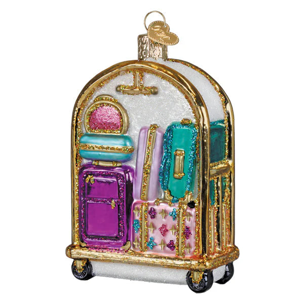 OWC Hotel Luggage Cart Ornament