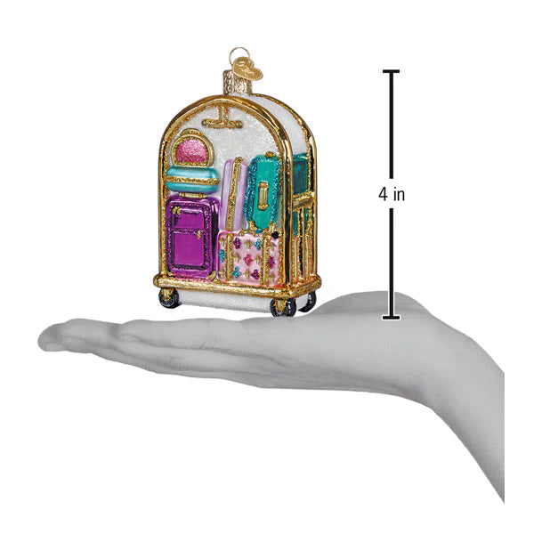 OWC Hotel Luggage Cart Ornament