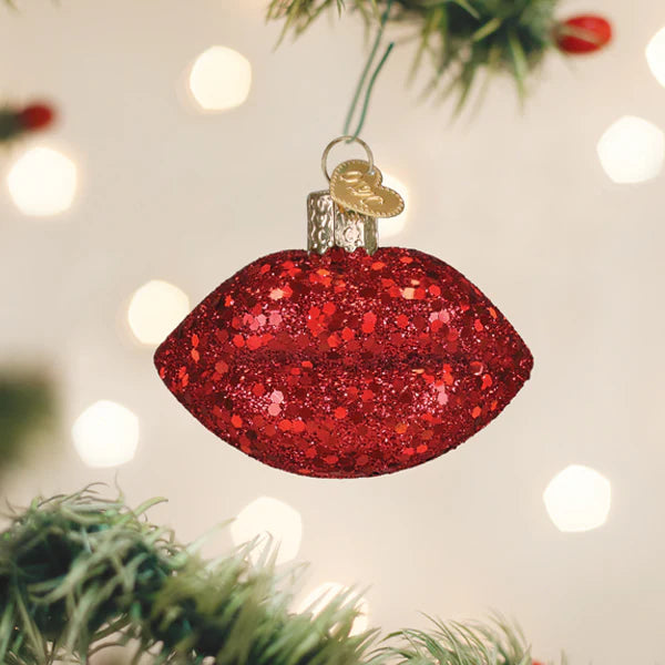 OWC Jeweled Lips Ornament