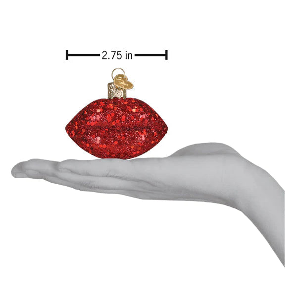 OWC Jeweled Lips Ornament