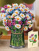 Field of Daisies Pop Up Flower Bouquet Greeting Card    