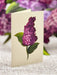 Garden Lilacs Pop Up Flower Bouquet Greeting Card    