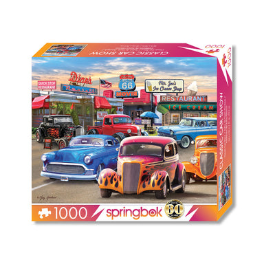 Classic Car Show 1000 Piece Puzzle