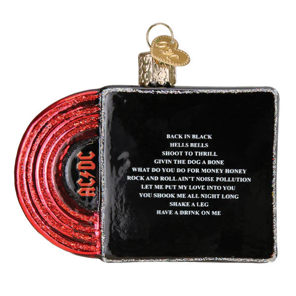 OWC AC/DC Back In Black Album Cover Ornament
