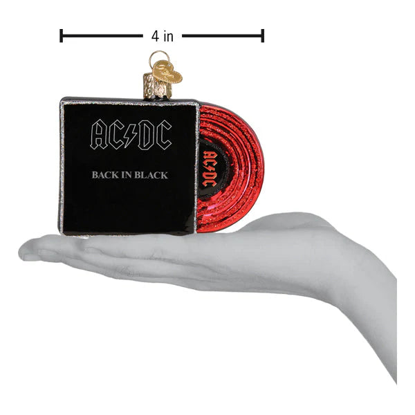 OWC AC/DC Back In Black Album Cover Ornament