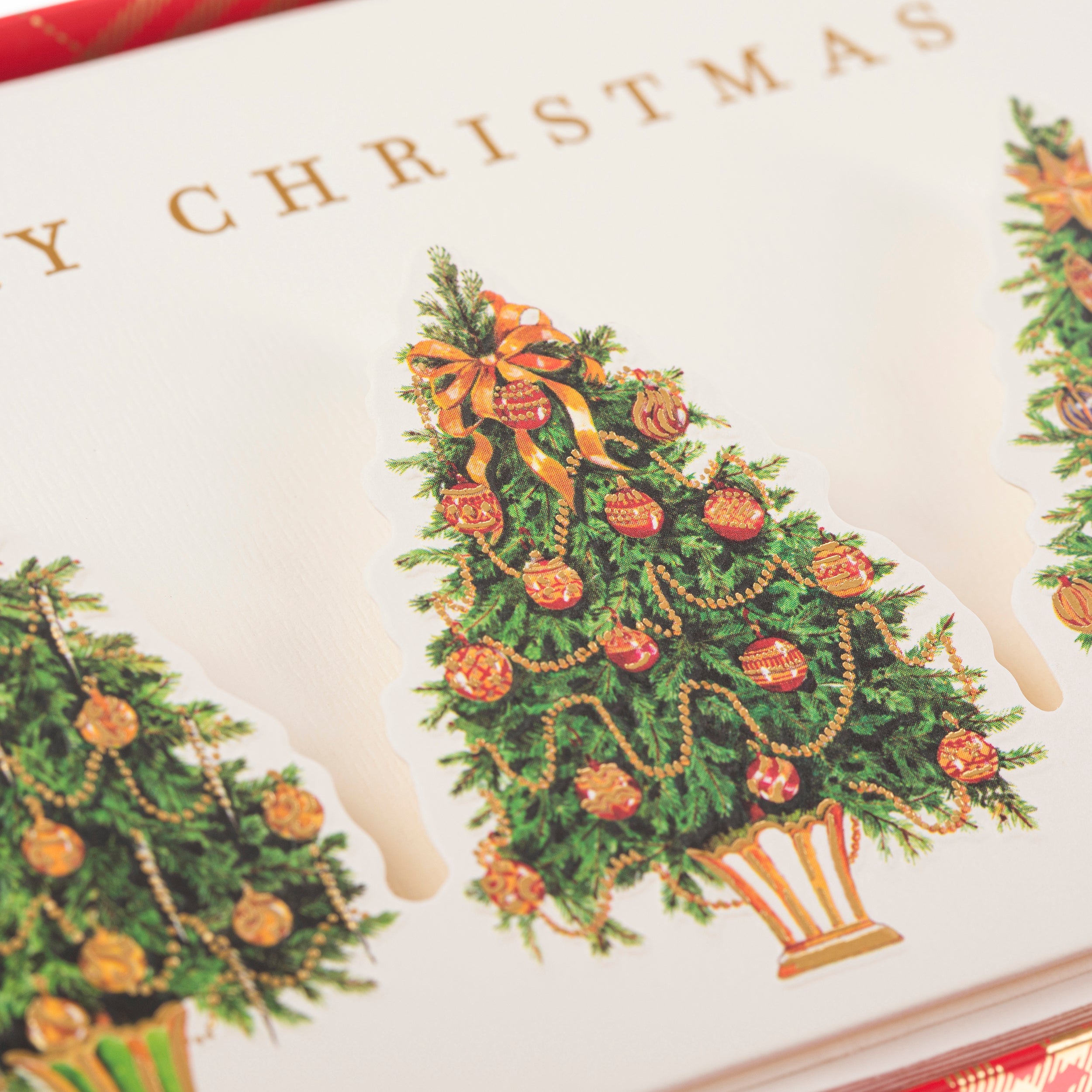 Die-Cut Christmas Tree Trio Boxed Holiday Cards    