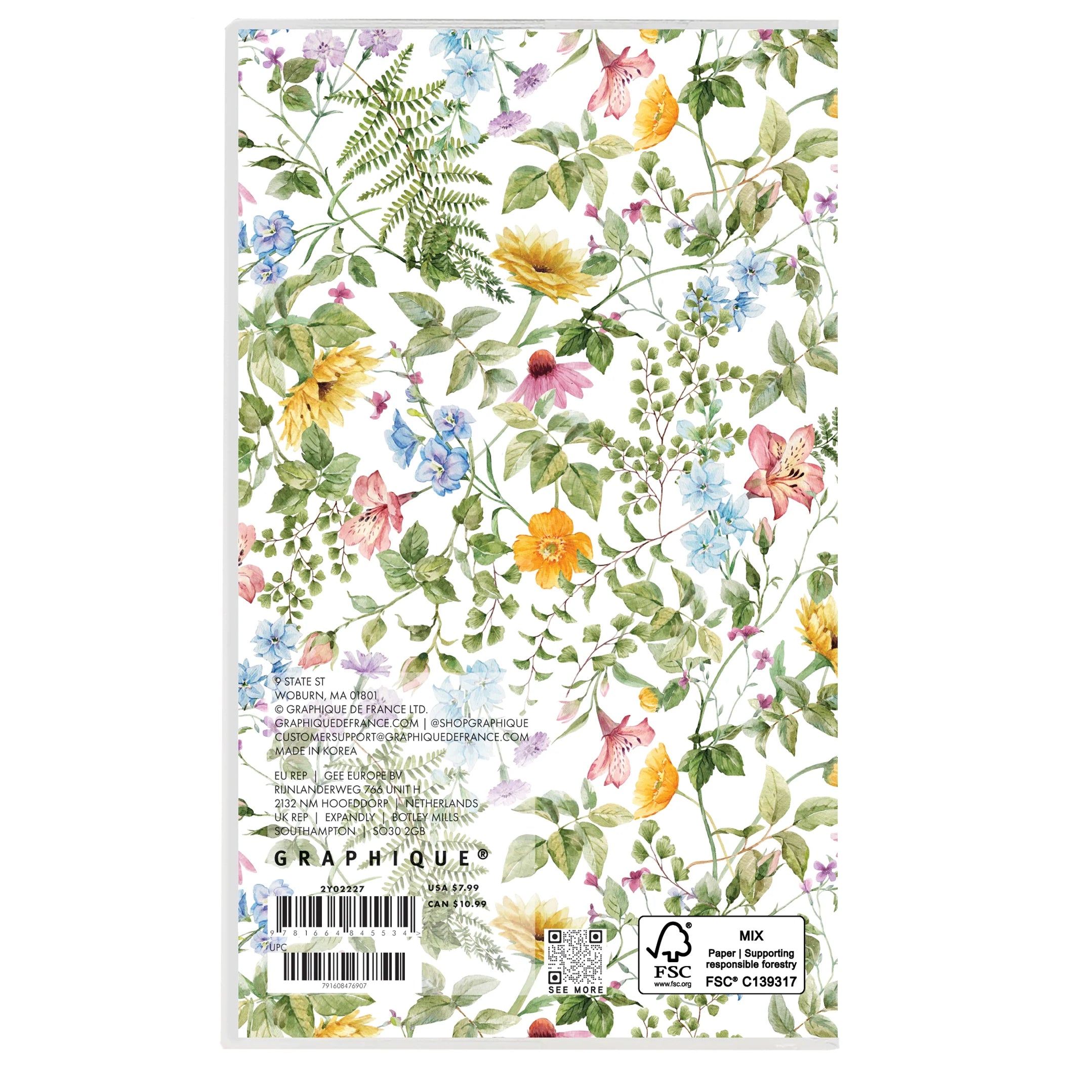 GRPH Floral 2027-2028 Two-Year Pocket Planner