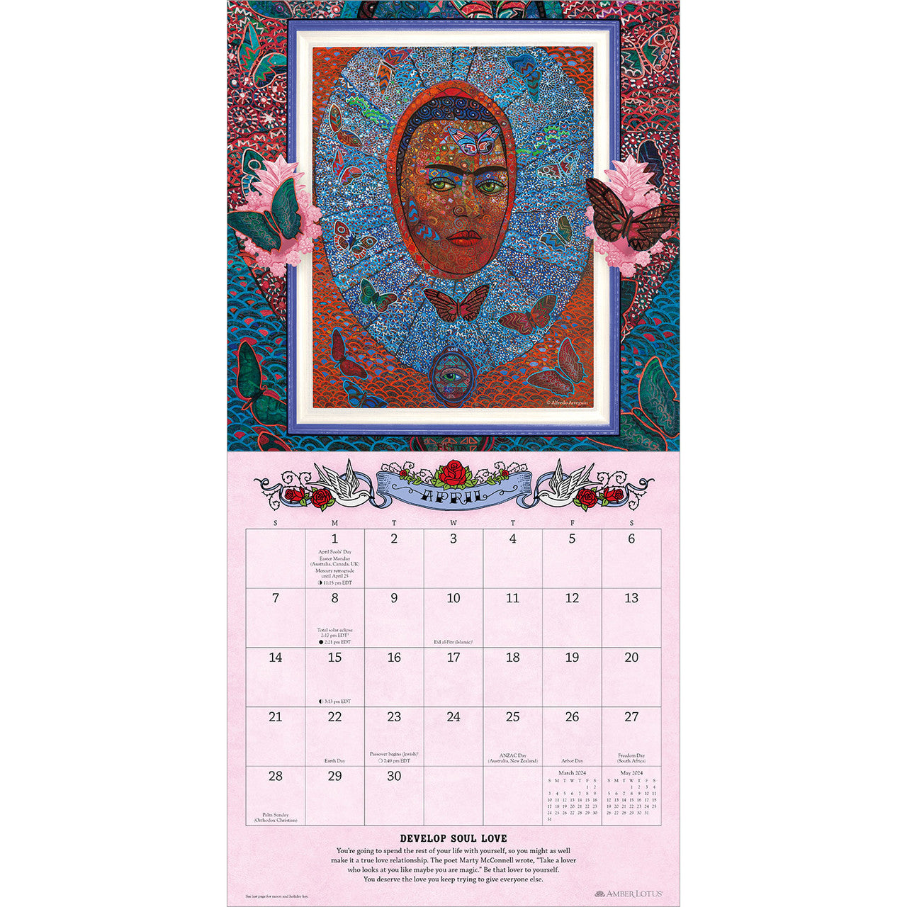 For The Love of Frida 2024 Wall Calendar    