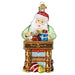 Old World Christmas Sapphire Workshop Santa Ornament