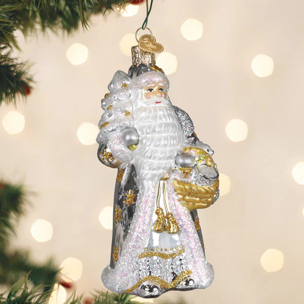 OWC Sterling Santa Ornament