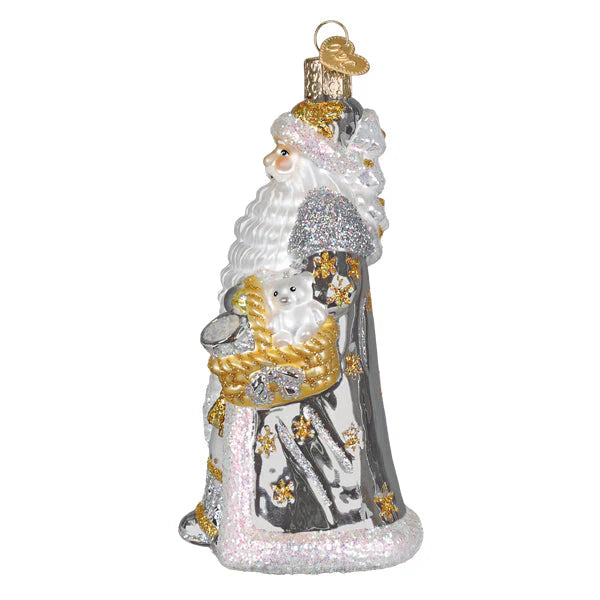 OWC Sterling Santa Ornament