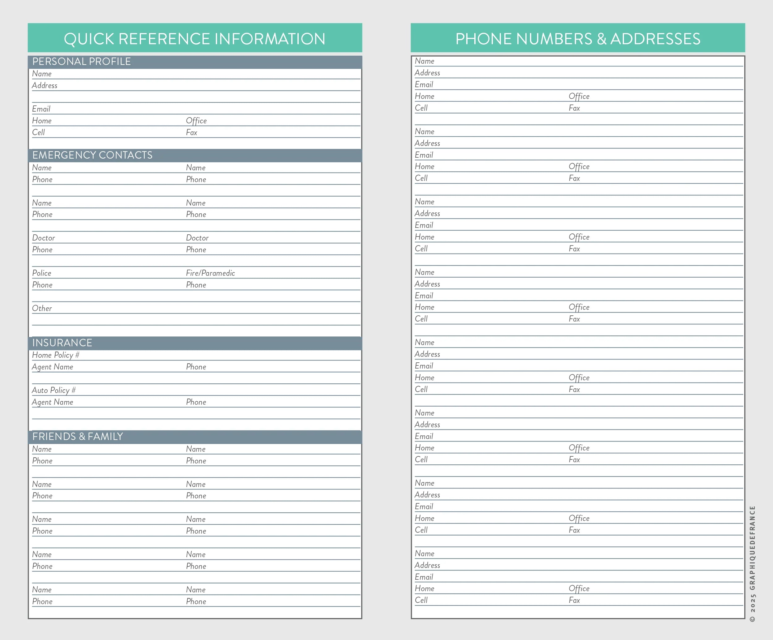 Van Gogh 2026-2027 2 Year Pocket Planner