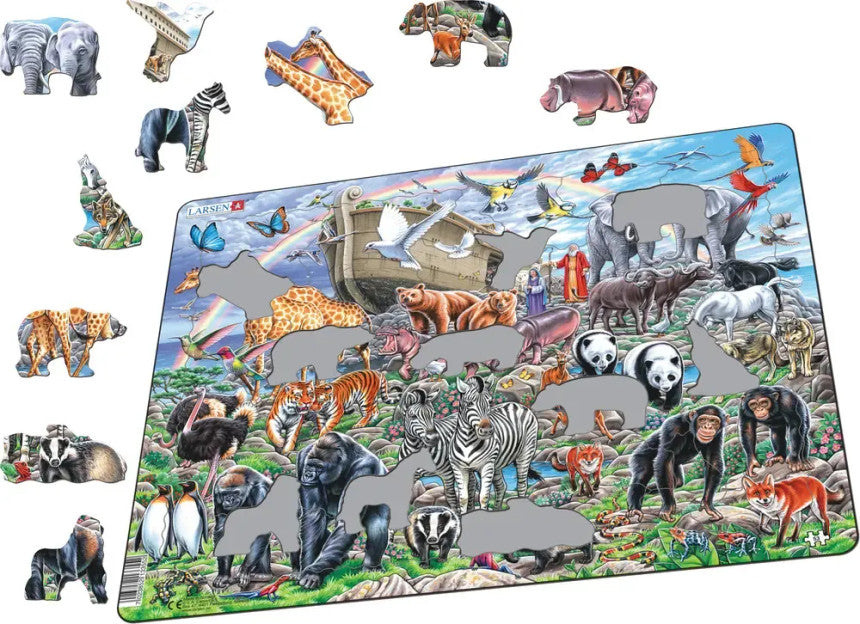 Noah's Ark 53 Piece Larsen Frame Puzzle