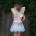 Gracious Gold Sequins Skirt, Wings and Wand - Size 4-6