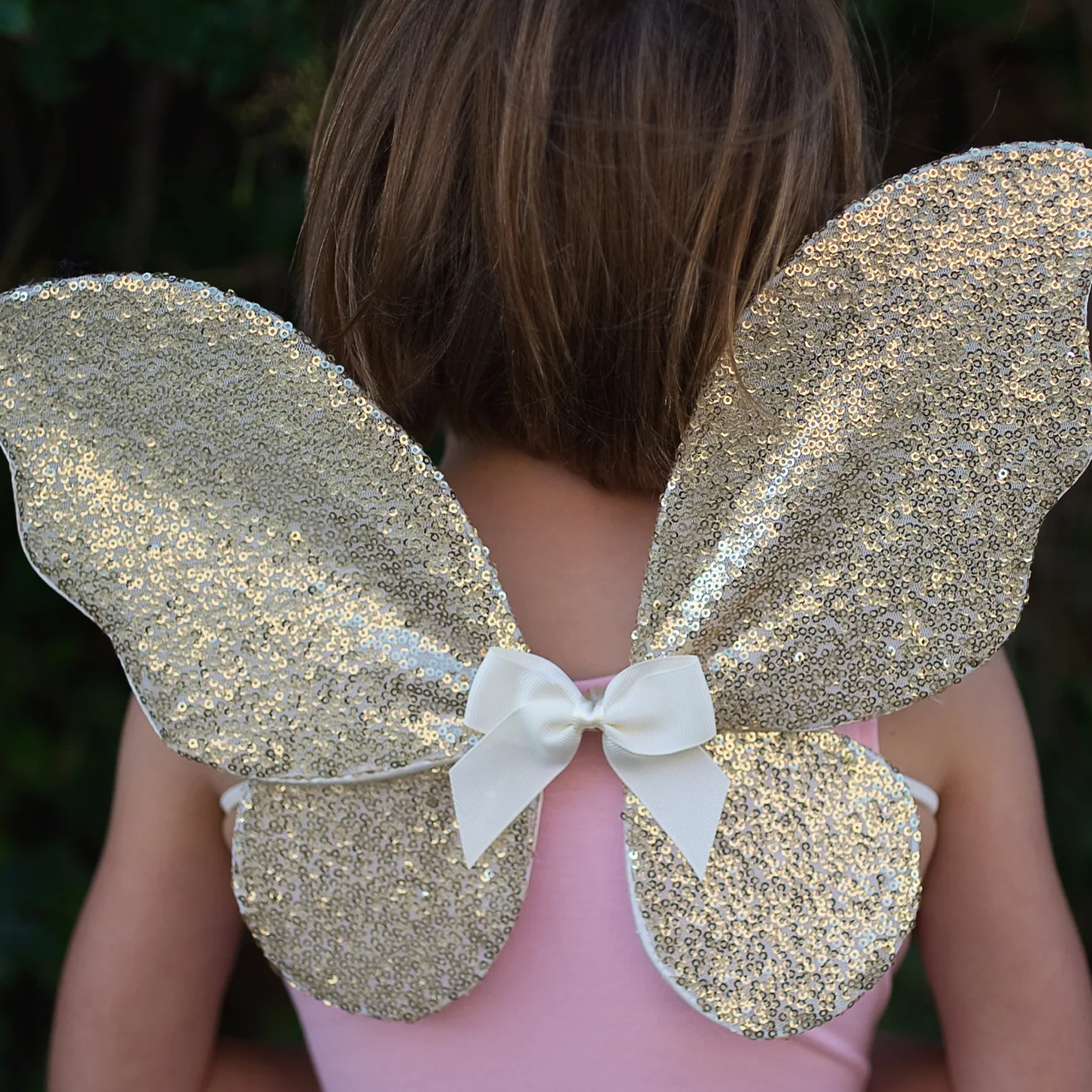 Gracious Gold Sequins Skirt, Wings and Wand - Size 4-6