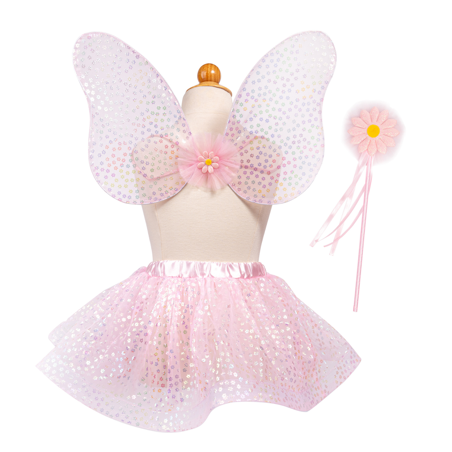 CE Crazy for Daisies Tutu, Wand, and Wing Set - Size 4-6