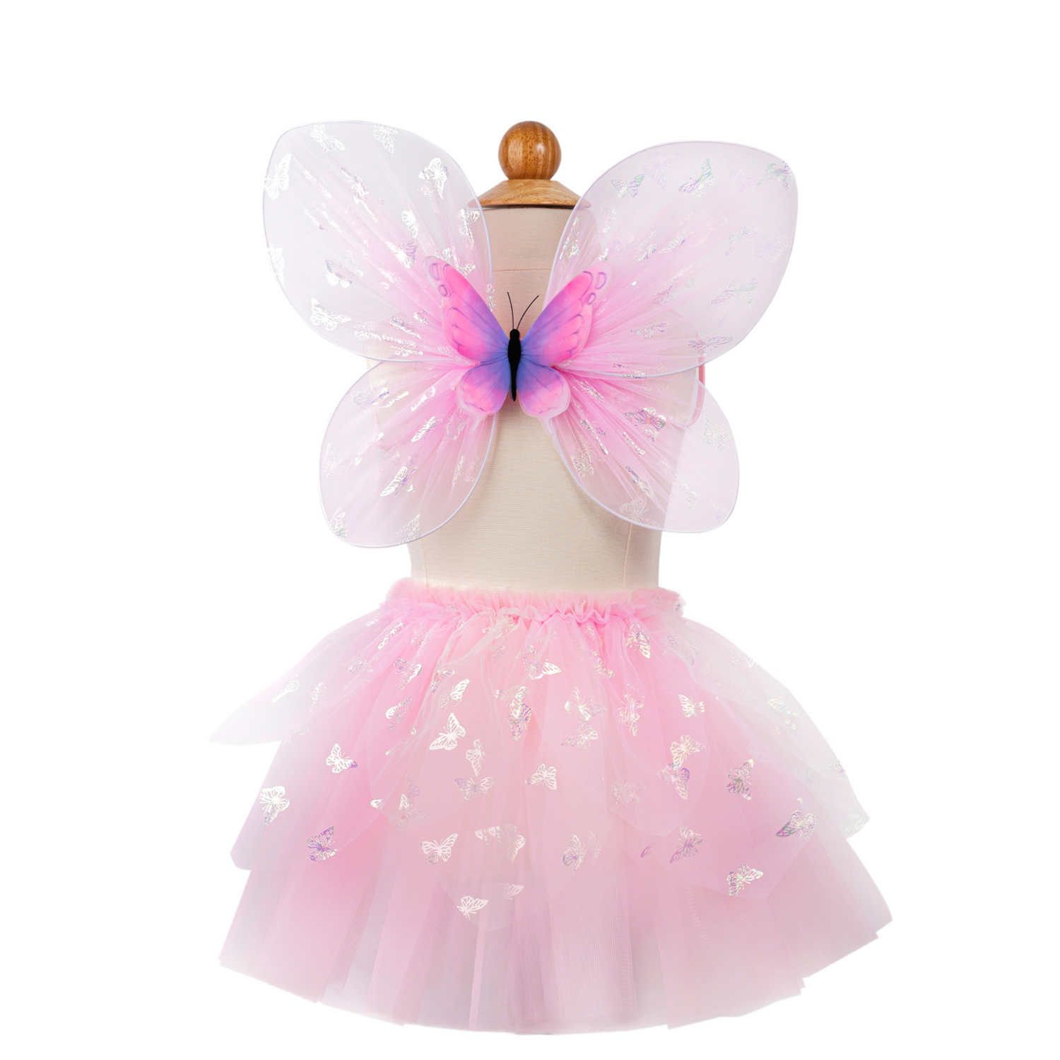 CE Pink Flutter Butterfly Skirt & Wings - Size 4-6