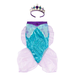 Mermaid Glimmer Skirt Set with Headband - Lilac and Blue - Size 5-6