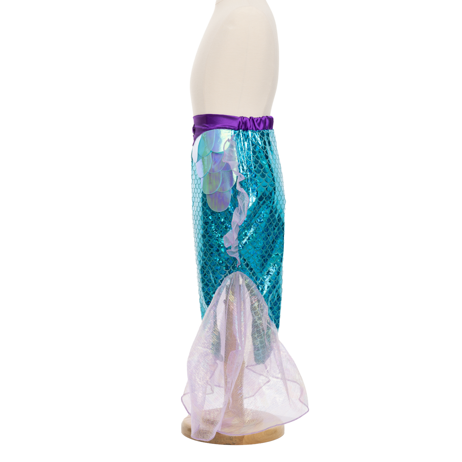 Mermaid Glimmer Skirt Set with Headband - Lilac and Blue - Size 5-6